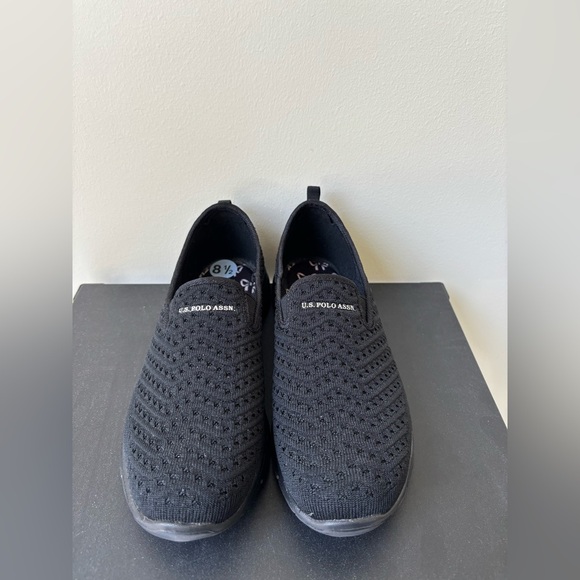 Brand new U.S. Polo Assn. Black Slip-On Shoes Women’s size 8.5 - Picture 1 of 7